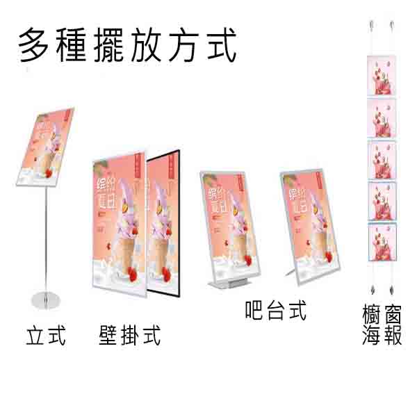 多功能玻璃廣告燈箱