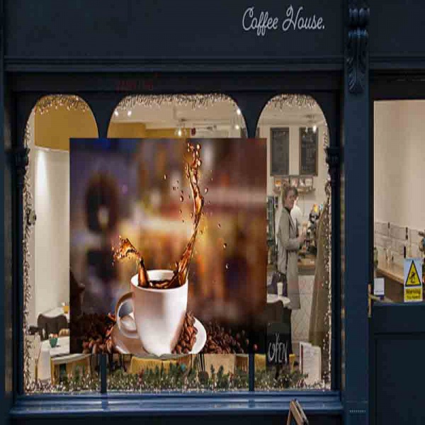 櫥窗玻璃廣告投影│高清投影膜