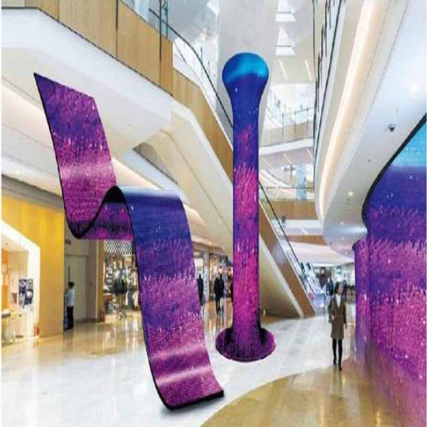 彎曲廣告機│柔性字幕機