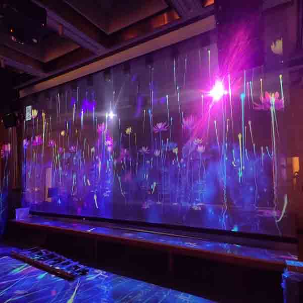 全息雙面3D投影布幕│透明幕