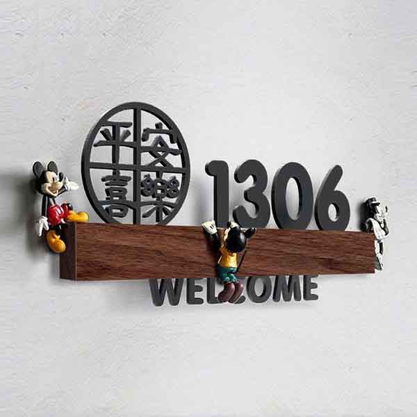 高端創意雕刻門號碼牌│家用門牌號