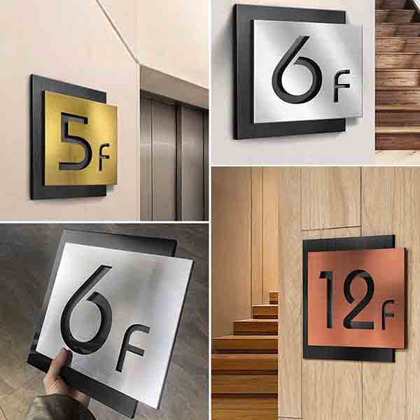 金屬不鏽鋼藝術雕刻│廣告門牌銘牌號碼