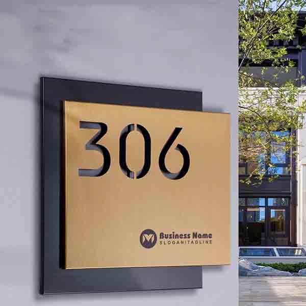 金屬不鏽鋼藝術雕刻│廣告門牌銘牌號碼