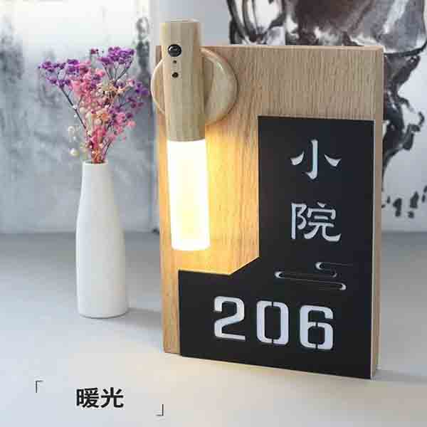 實木門牌訂製｜客製招牌│實木胡桃木門牌｜高質感招牌